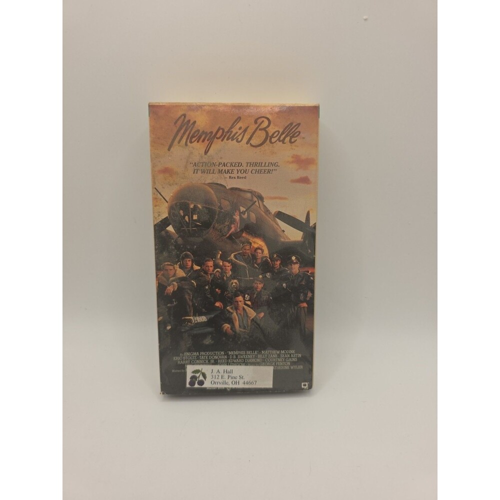 Memphis Belle (VHS, 1991) Matthew Modine Harry Connick Jr. ***TESTED***